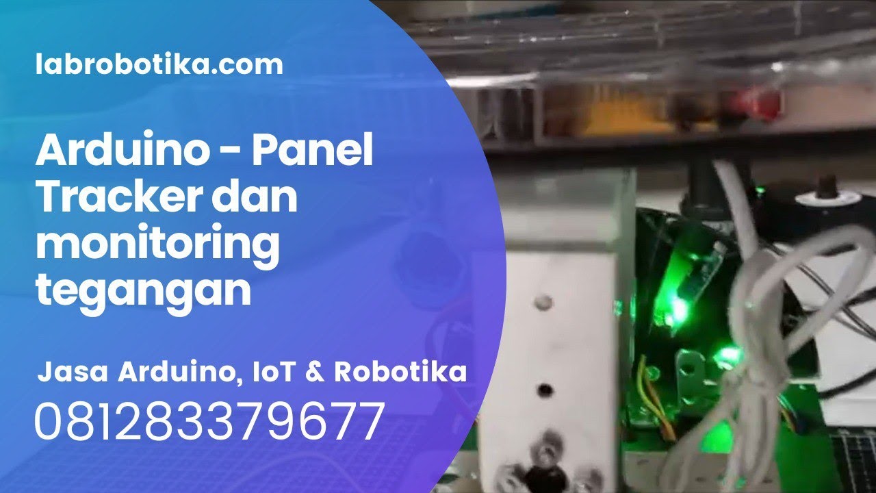 Arduino Panel Tracker dan monitoring tegangan