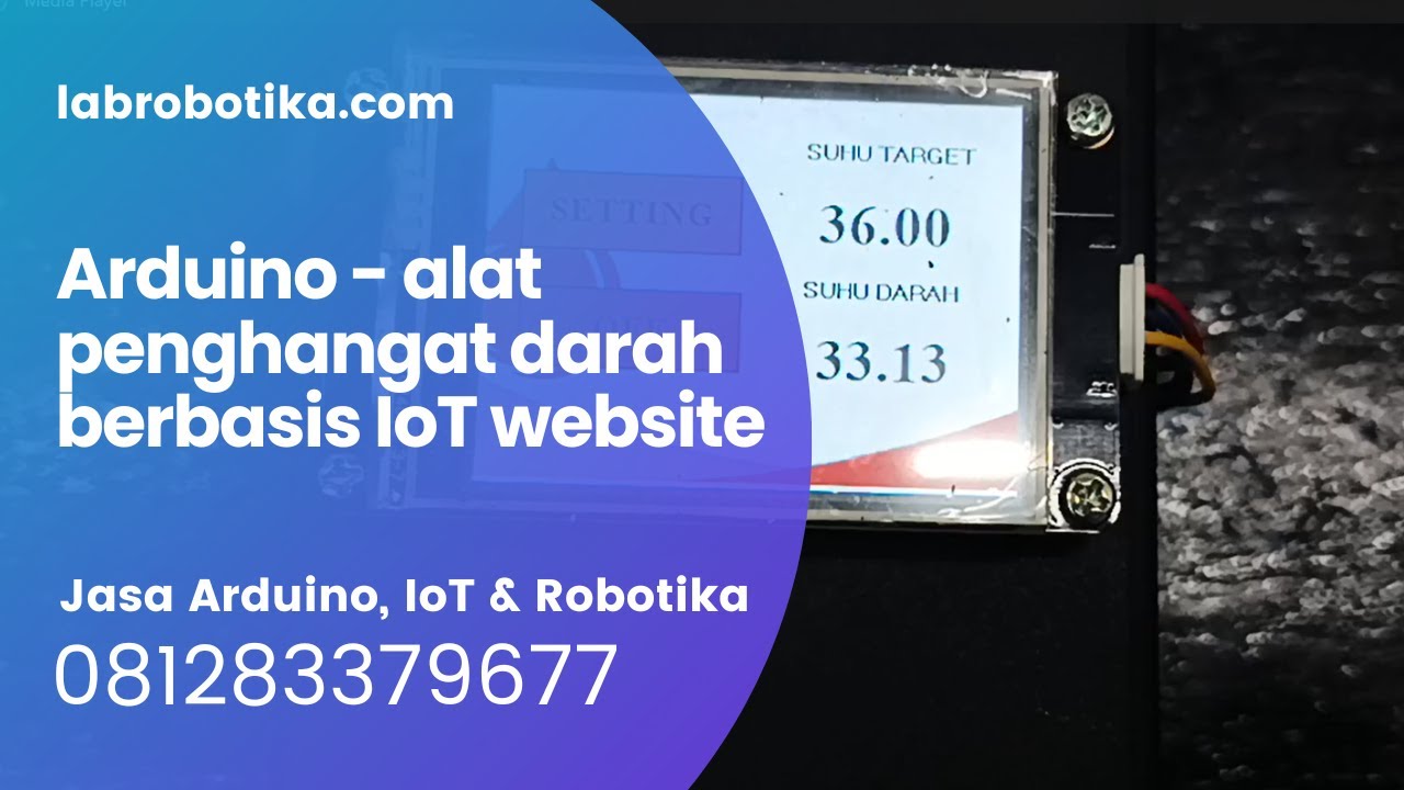 Arduino alat penghangat darah berbasis IoT website