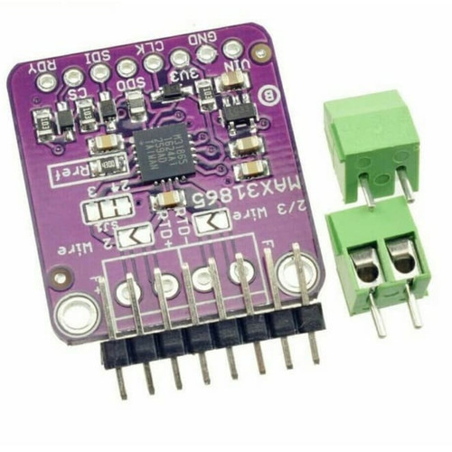 CARA SIMPLE SENSOR SUHU MAX31865 TERHUBUNG KE ESP32