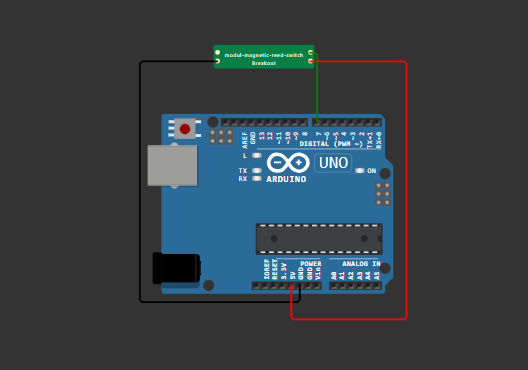 Deteksi Medan Magnet dengan Arduino UNO + Sensor Reed Switch