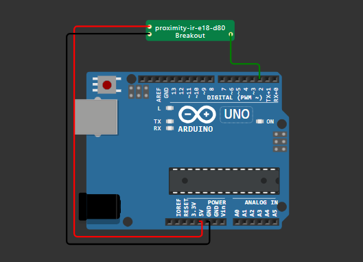 Cara Menggunakan Sensor Proximity IR E18D80 dengan Arduino Uno