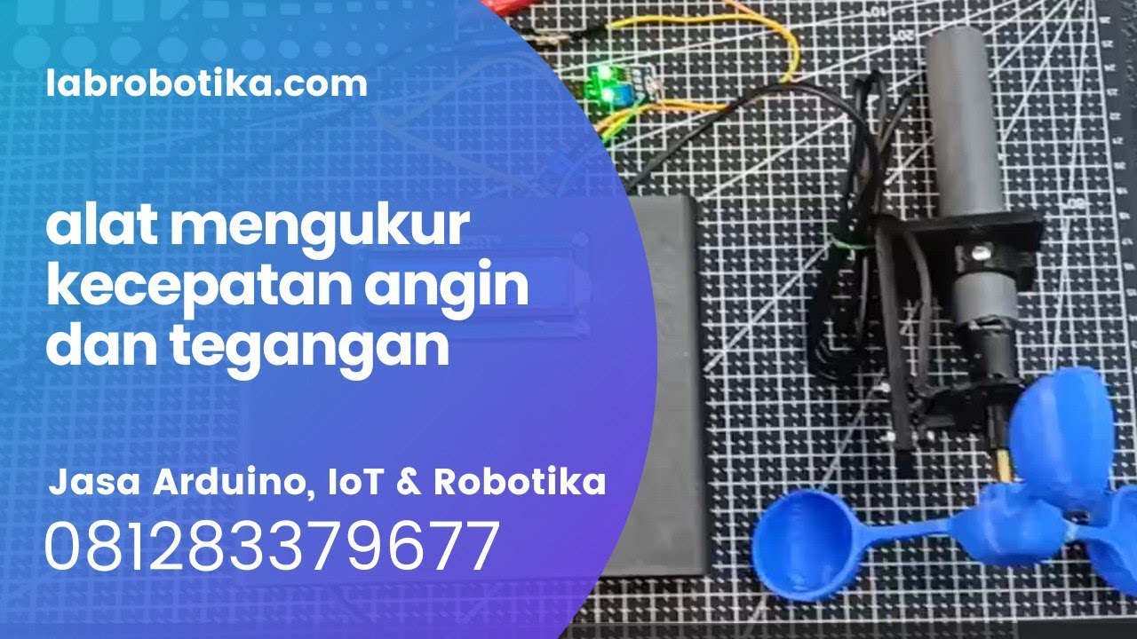 alat mengukur kecepatan angin dan tegangan