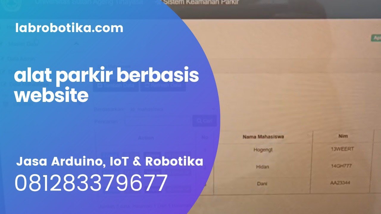 alat parkir berbasis website