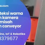 alat deteksi warna dengan kamera dan pemisah dengan conveyor