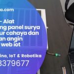 Arduino Alat monitoring panel surya mengukur cahaya dan kecepatan angin berbasis web iot