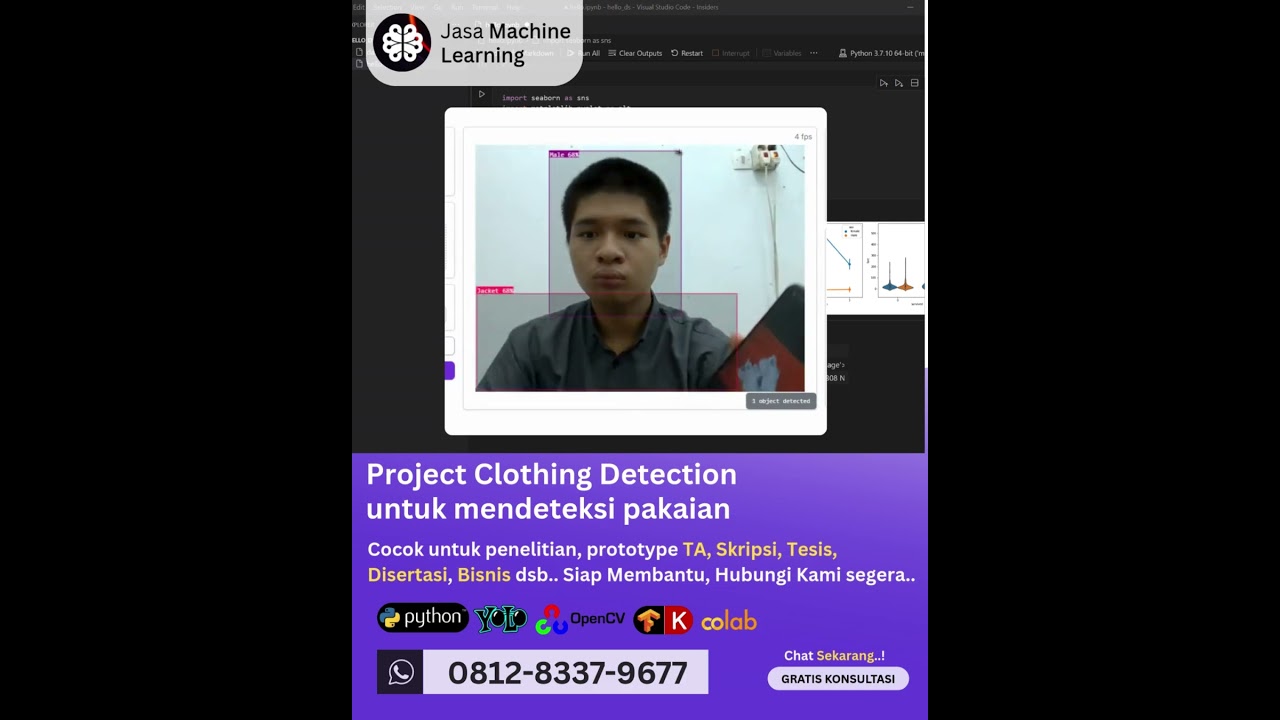 Jasa machine learning Project Clothing Detection, mendeteksi pakaian
