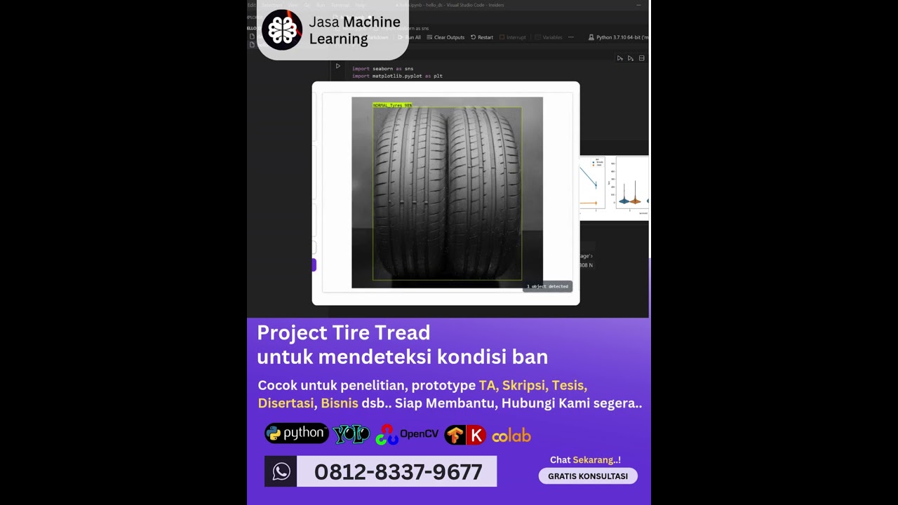 Jasa Machine Learning Project Tire Tread, Mendeteksi Kondisi Ban