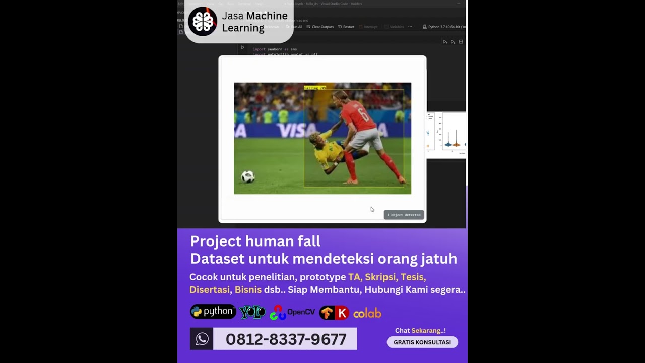 Jasa machine learning Project Human Fall, mendeteksi orang jatuh