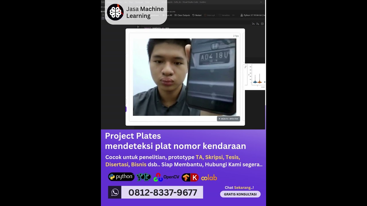 Jasa Machine Learning Project Plates, Mendeteksi Plat Nomor Kendaraan