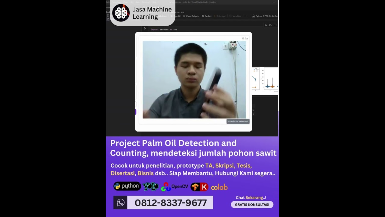Jasa machine learning Project Palm Oil Detection and Counting, mendeteksi jumlah pohon sawit