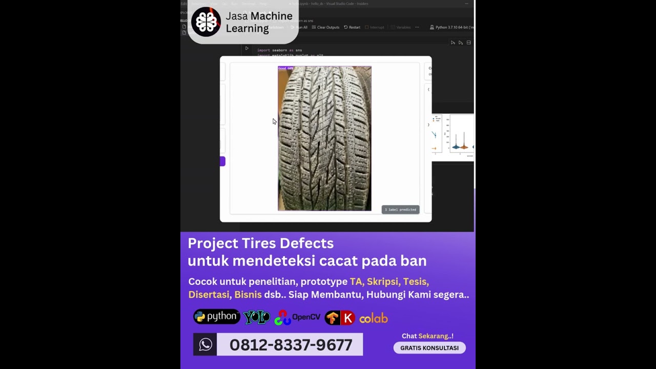 Jasa Machine Learning Project Tires Defects, Mendeteksi Cacat Ban