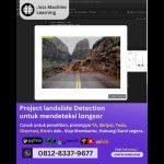 Jasa machine learning Project landslide Detection, mendeteksi longsor