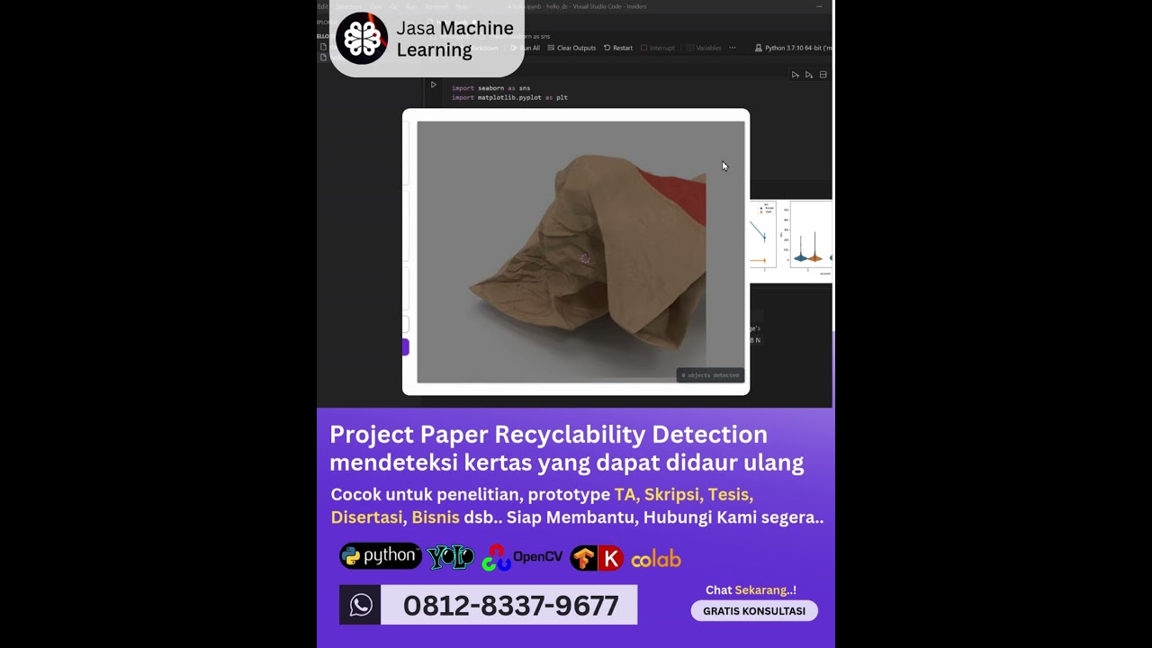 Jasa Machine Learning Project Paper Recyclability Detection, Mendeteksi Kertas yang Dapat Daur Ulang