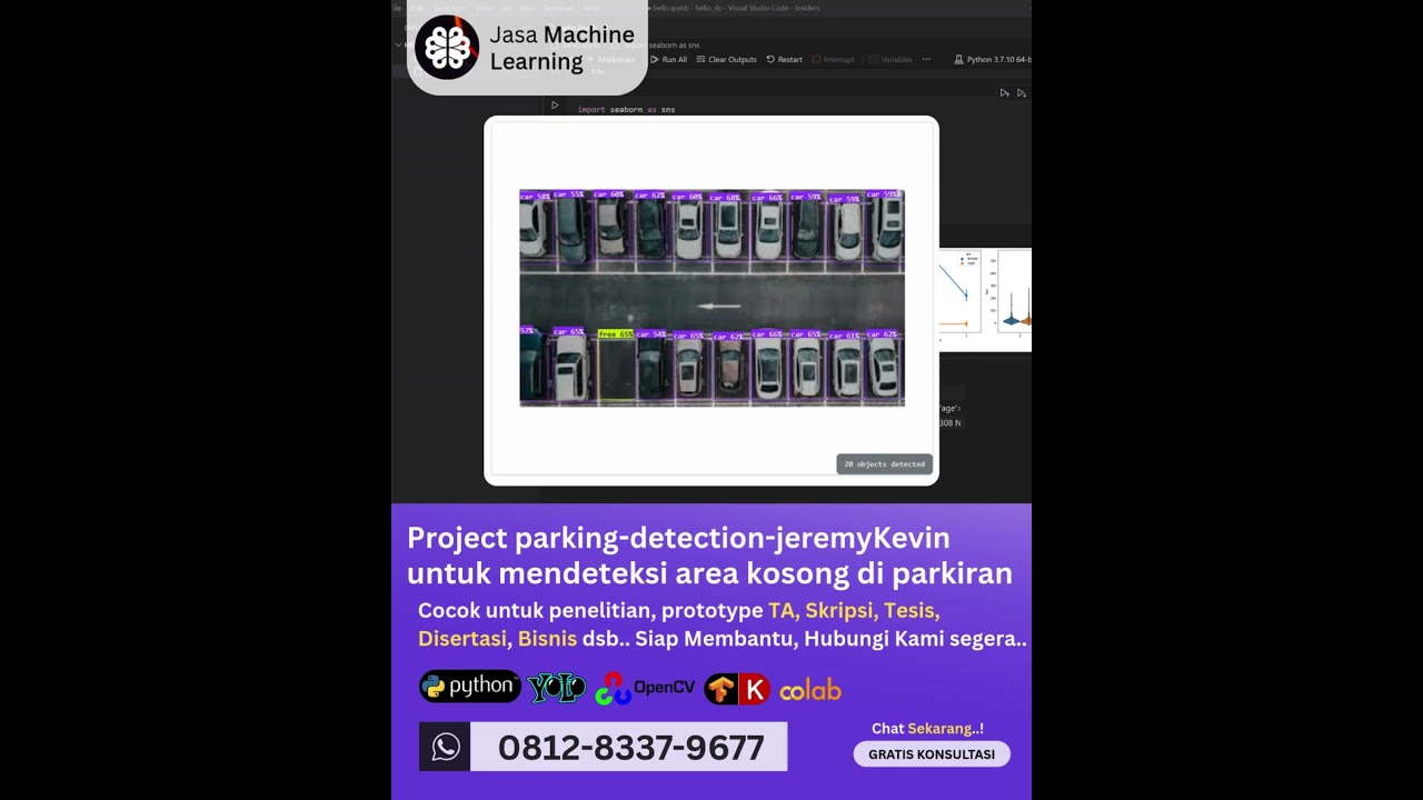 Jasa Machine Learning Project Parking Detection, Mendeteksi Area Kosong di Parkiran