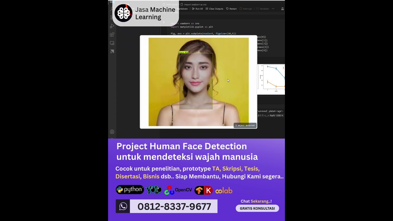 Jasa machine learning Project Human face Detection, mendeteksi wajah manusia