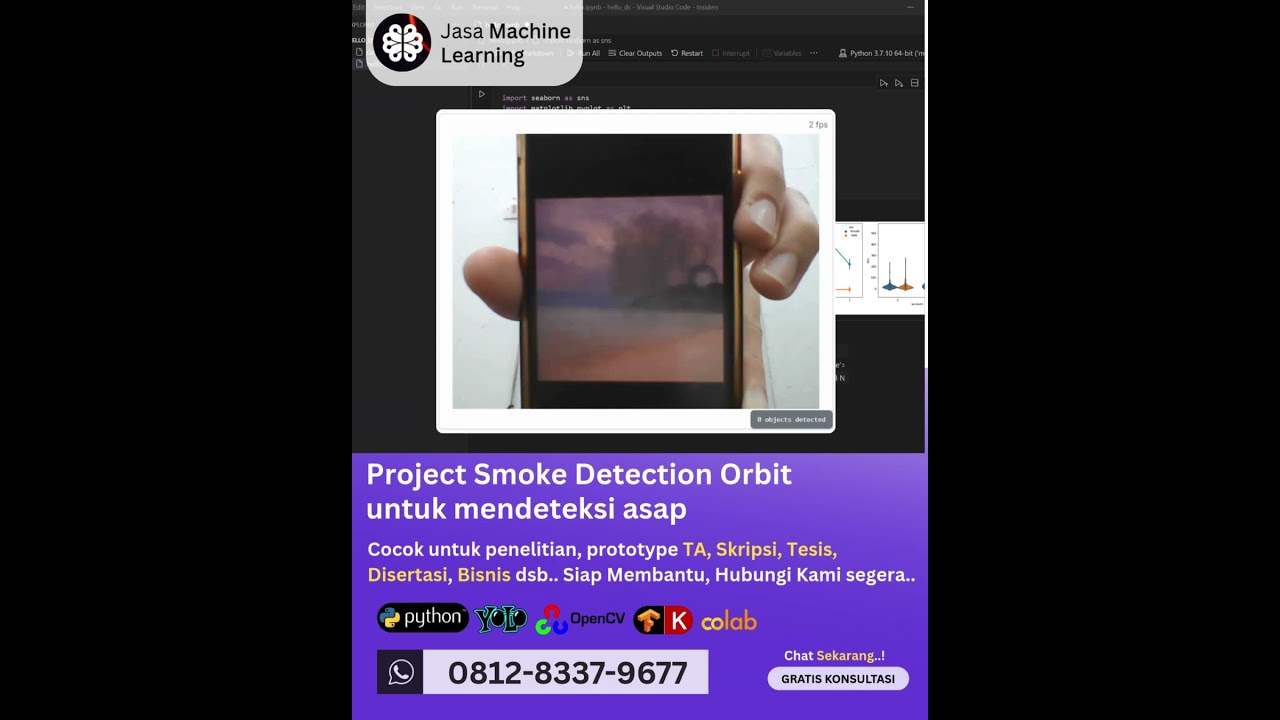 Jasa machine learning Project Smoke Detection Orbit, mendeteksi asap