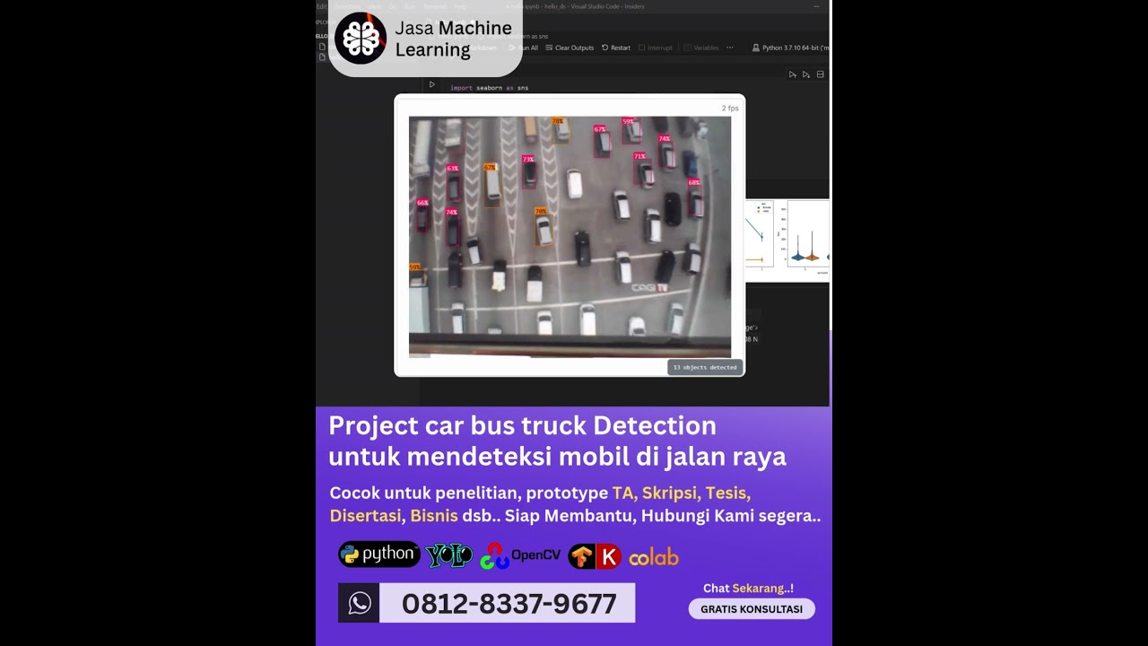 Jasa machine learning Project car bus truck Detection, mendeteksi mobil di jalan raya