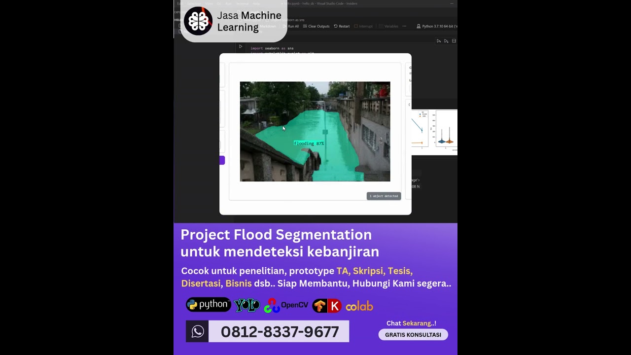 Segmentasi Genangan Banjir Citra Satelit Python AI